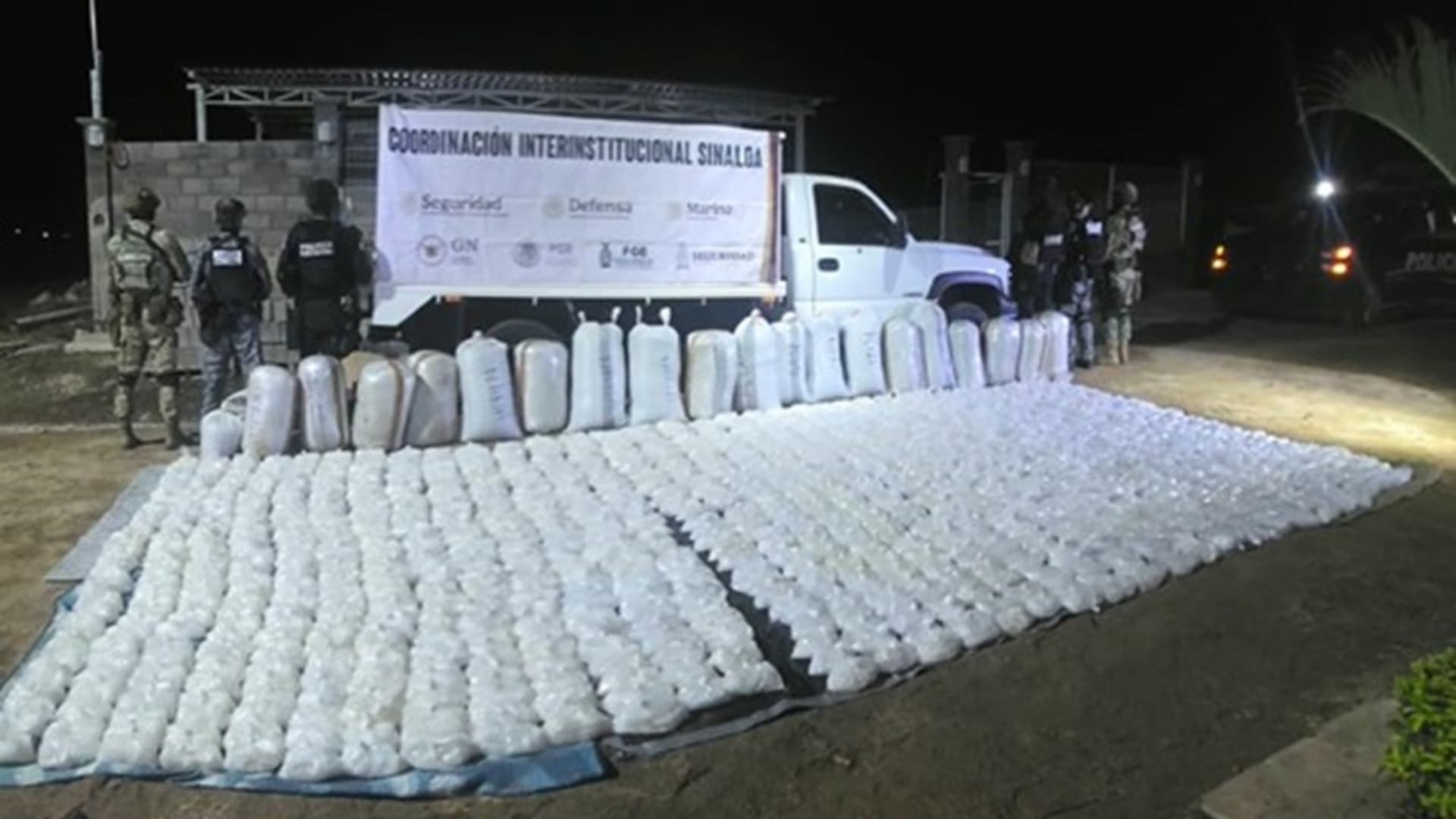 Aseguran Más de Una Tonelada de Metanfetamina Vinculada a ‘Los Mayos’ en Culiacán, Sinaloa