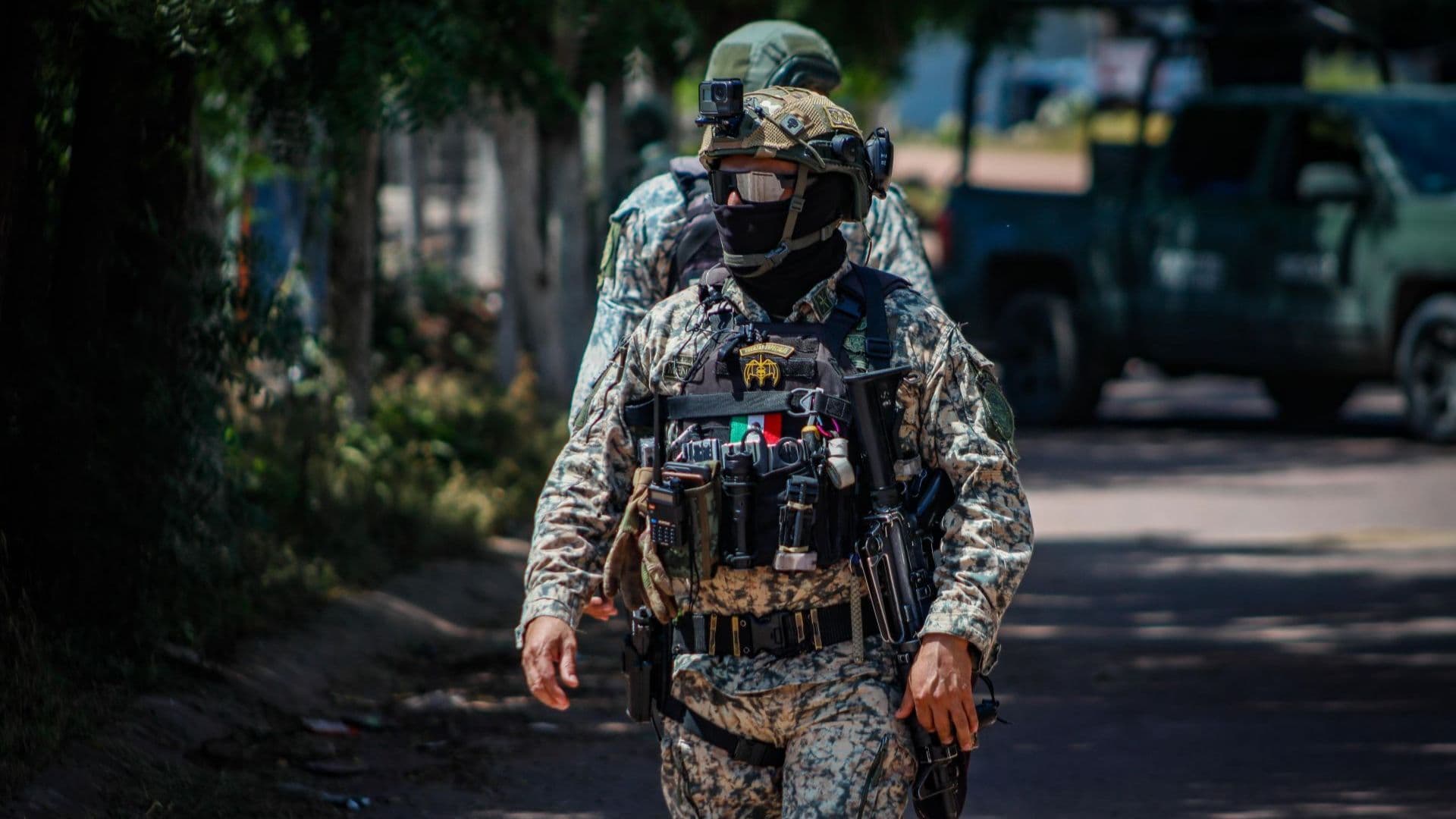 Fuerzas armadas durante tareas de vigilancia en Sinaloa