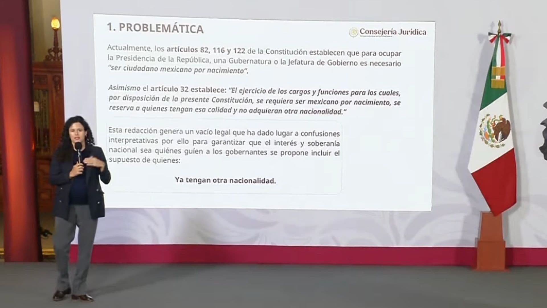 Luis María Alcalde en la conferencia mañanera del 27 de agosto 2026