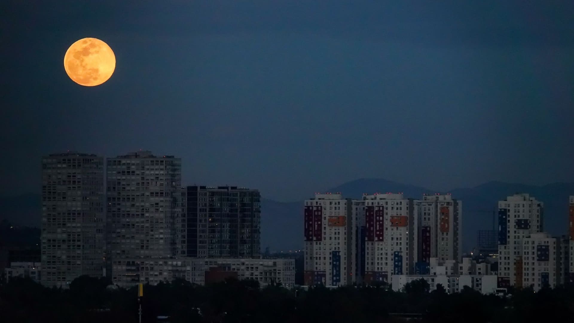 Luna llena vista desde CDMX