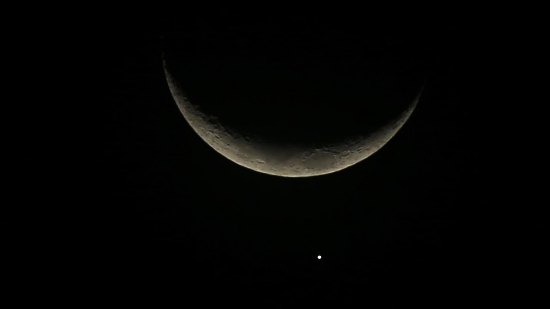 La Luna y Júpiter en conjunción