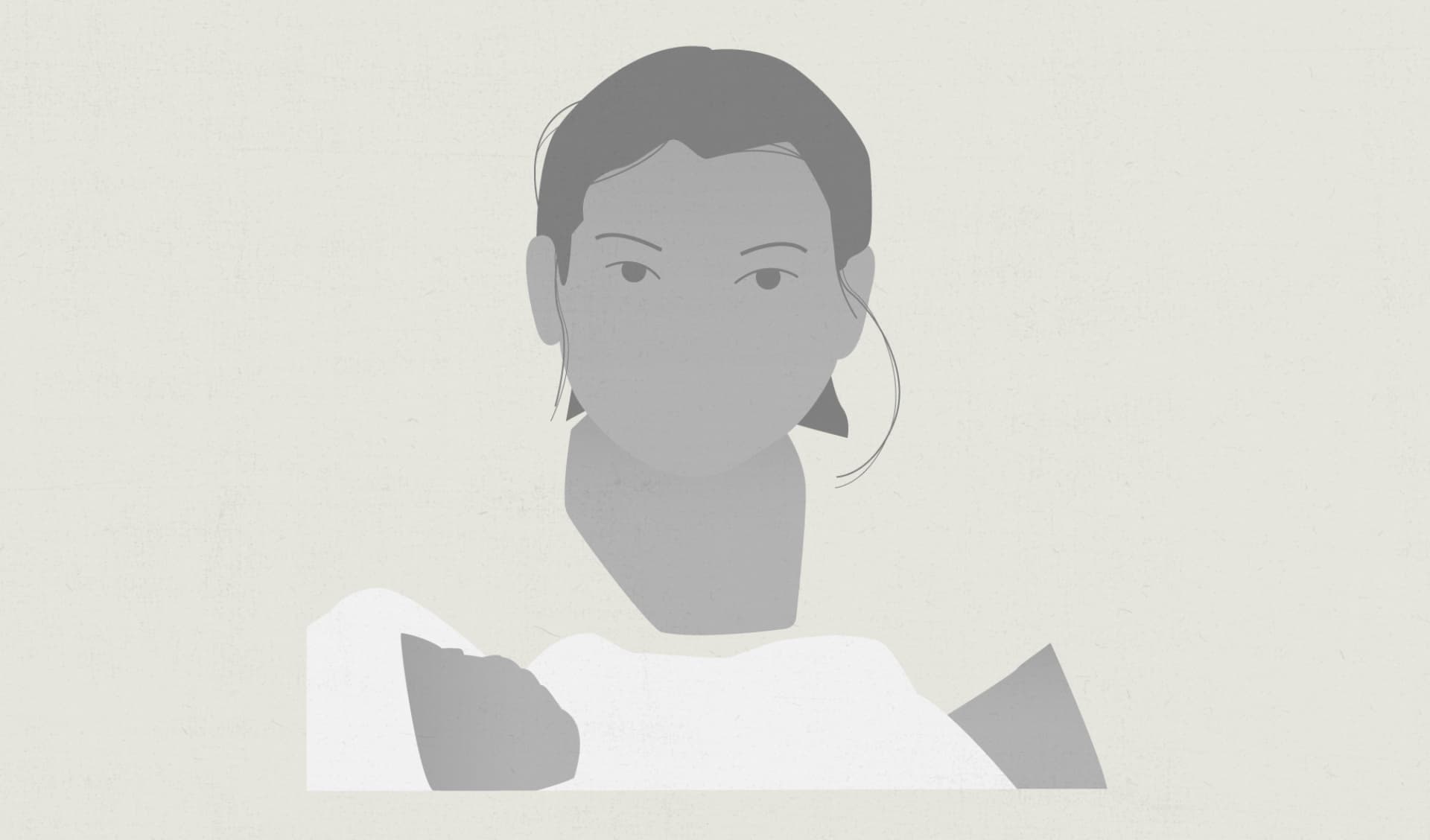 Ilustración de una madre con un bebé.