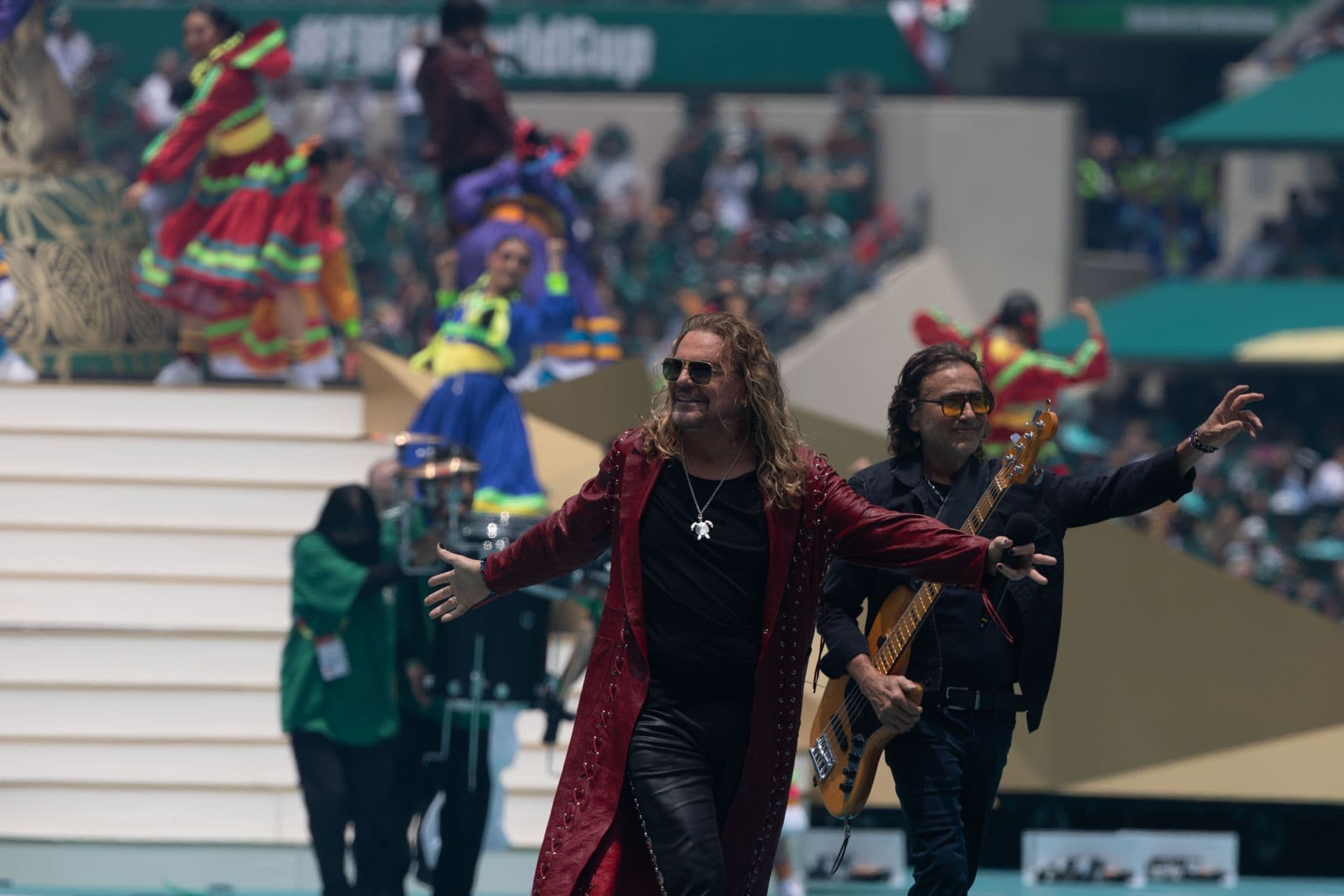 Maná en la inauguración del mundial 2026, en el estadio sede CDMX