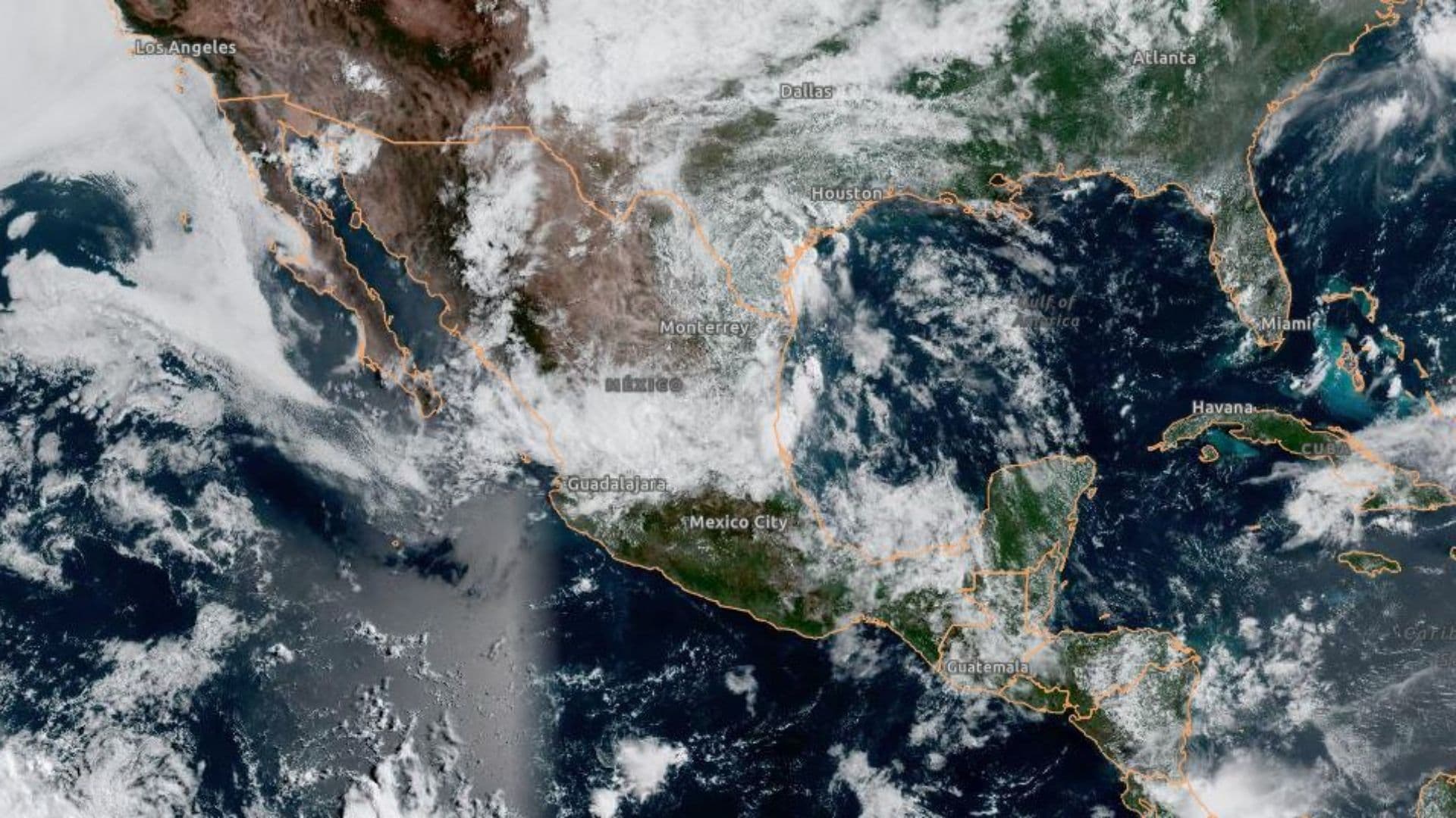 Mapa tormenta Arthur