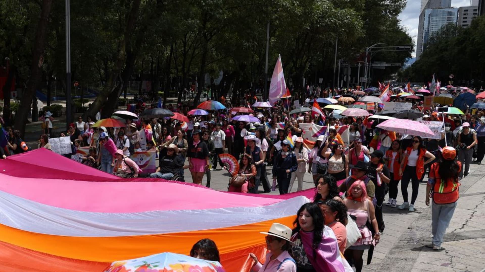 Marcha en la Ciudad de México.