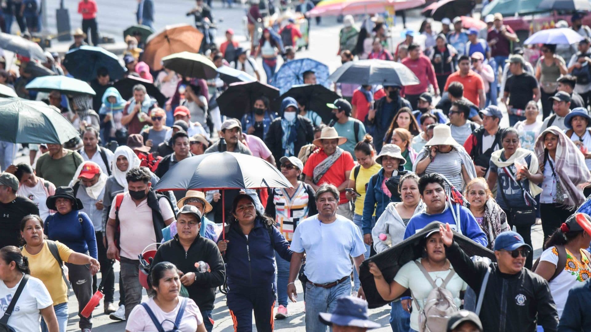Movilización en calles de la Ciudad de México.