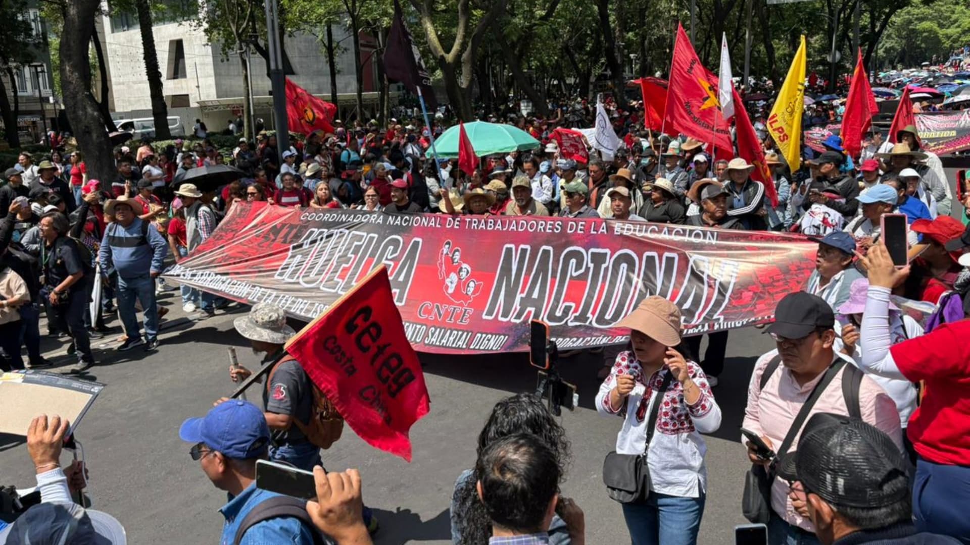Marcha de la CNTE en CDMX del 2 de junio 2026