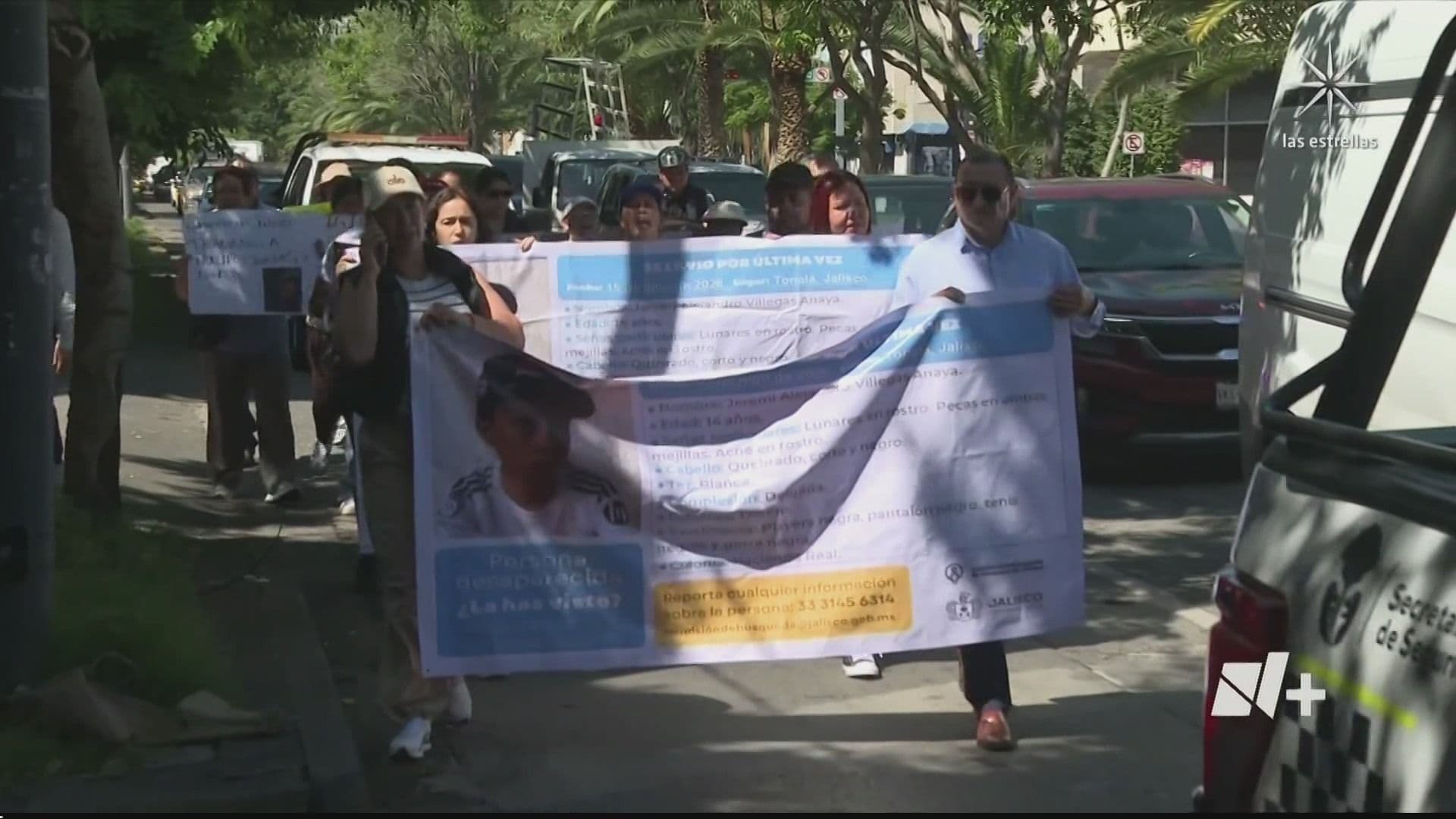 Familiares de adolescentes desaparecidos marcharon en Jalisco.