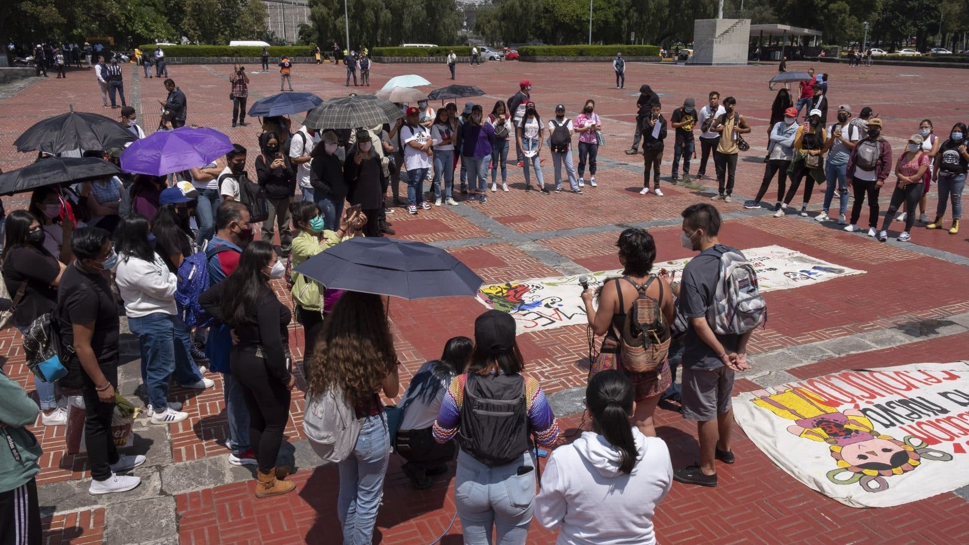 Protesta de aspirantes a la UNAM