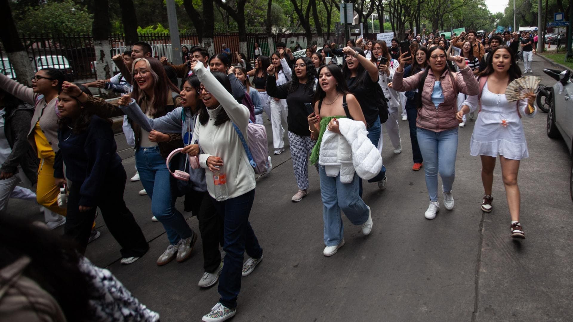 Marcha de alumnos del IPN el 27 de mayo de 2026 en CDMX. Foto: Cuartoscuro | Archivo