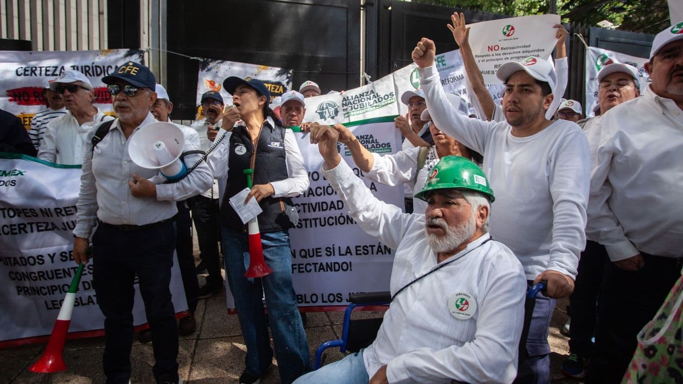 Protesta de la Alianza Nacional de Jubilados el 22 de septiembre 2026 en CDMX. Foto: Cuartoscuro | Archivo