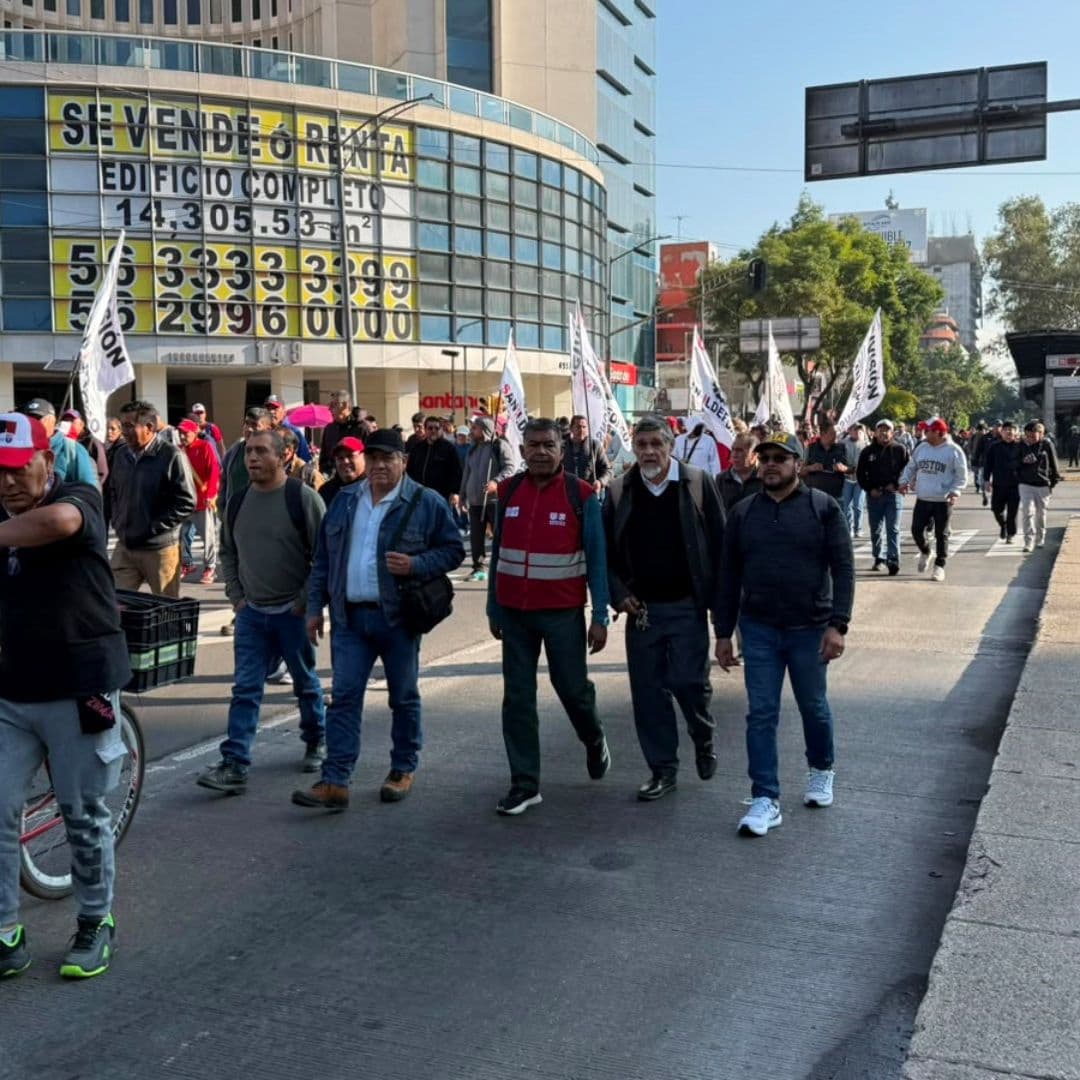 Mega marcha del SME de hoy en CDMX