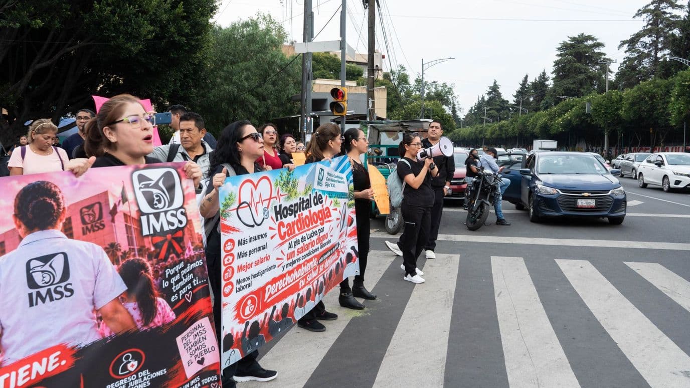 Habrá una nueva marcha de trabajadores del IMSS.