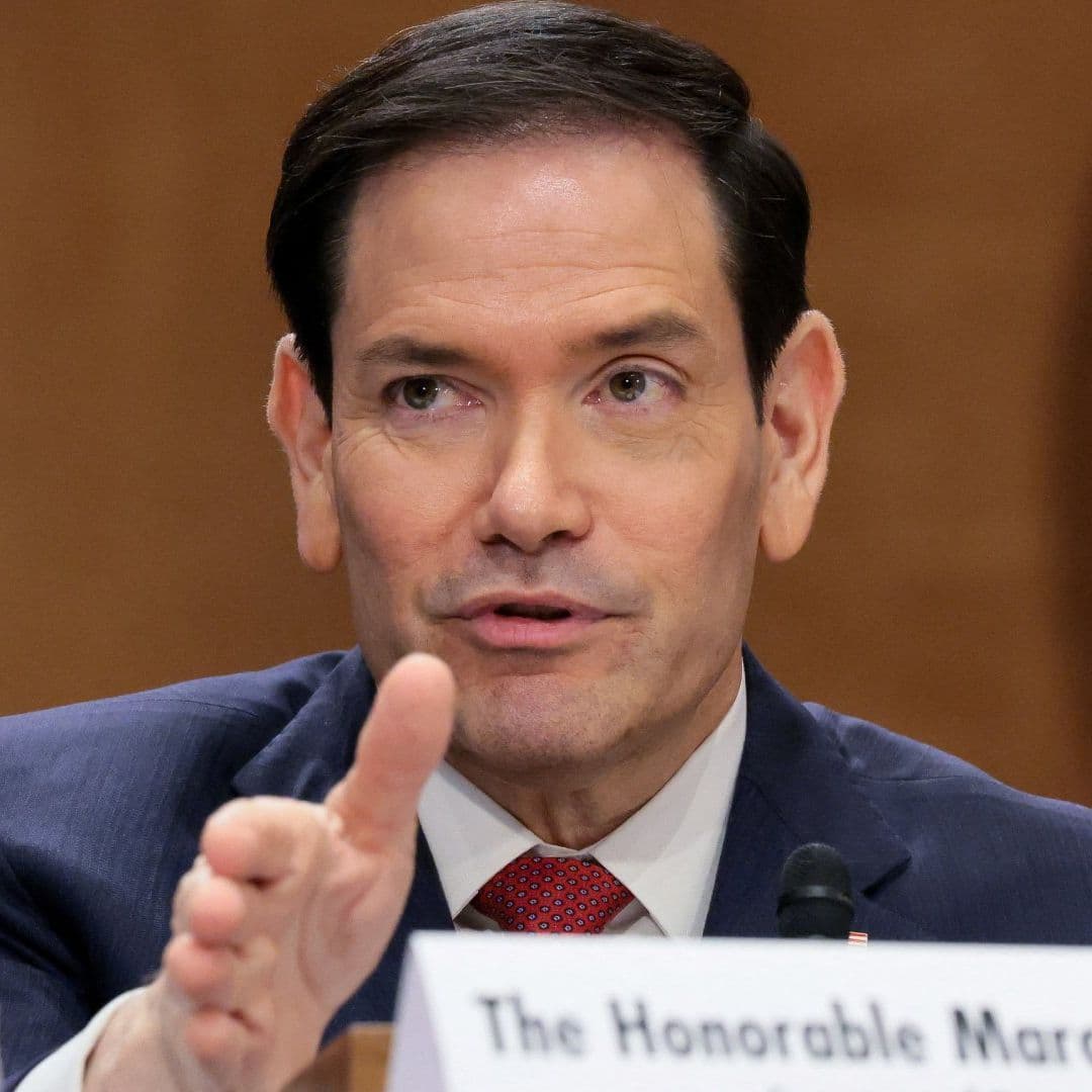Marco Rubio, secretario de Estado de EUA, durante comparecencia en el Senado