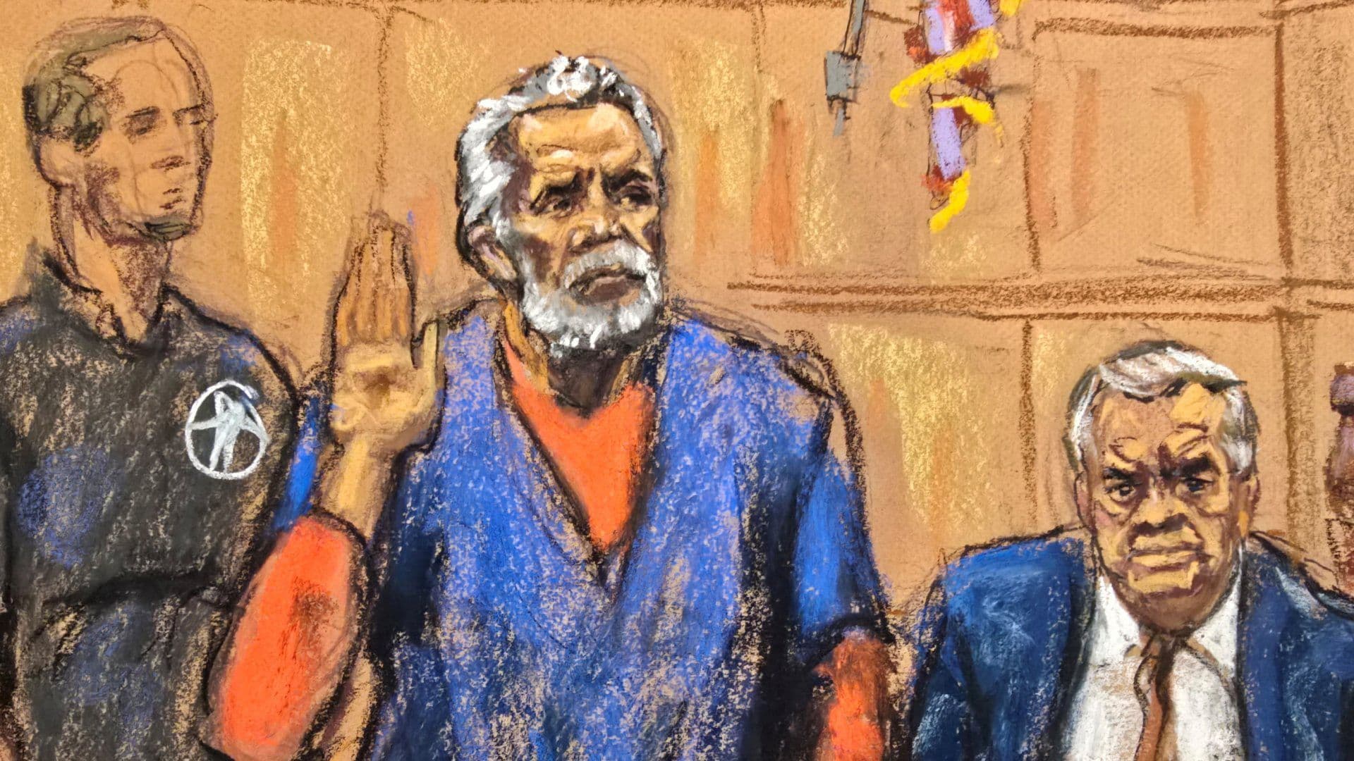 Ismael Zambada en un tribunal federal en la ciudad de Nueva York, Estados Unidos, el 25 de agosto de 2025. Foto: Reuters | Archivo