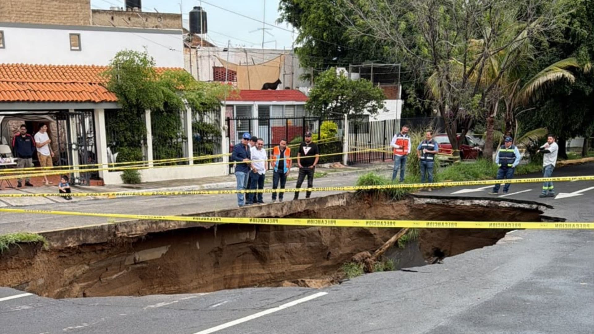 Megasocavón en Guadalajara
