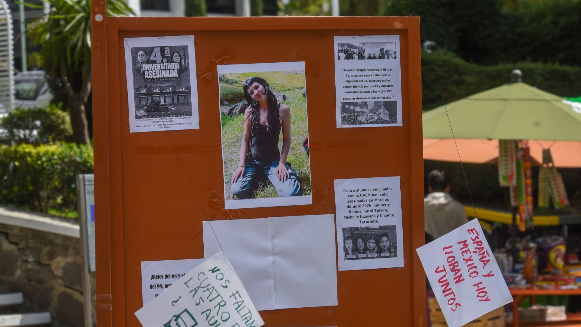 Memorial por feminicidio de Claudia Tacoronte en Morelos
