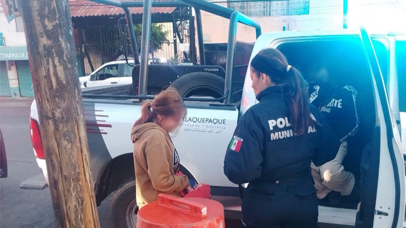 menor detenida en Tlaquepaque
