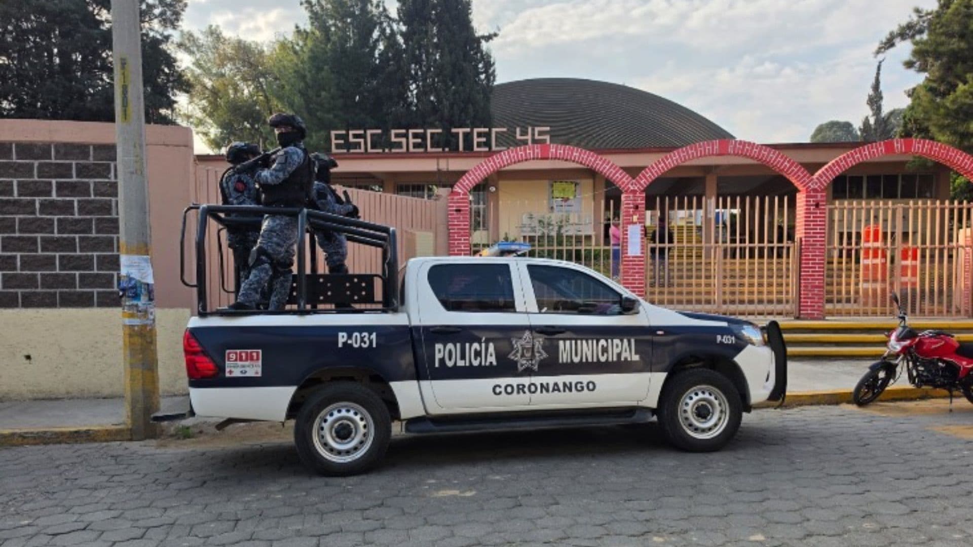 Escuela Secundaria Técnica número 45 en Coronango, Puebla.