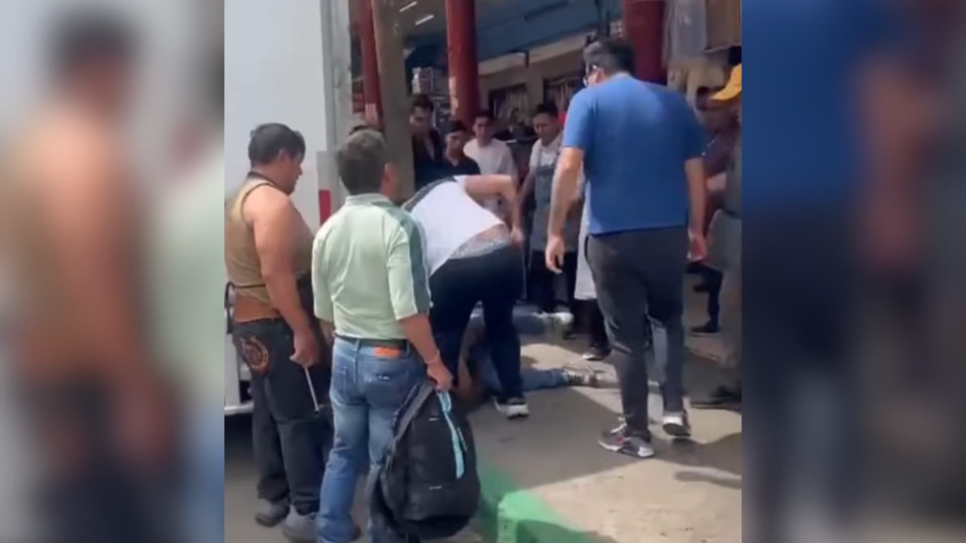 Detienen a ladrón en mercado de San Martín Texmelucan.