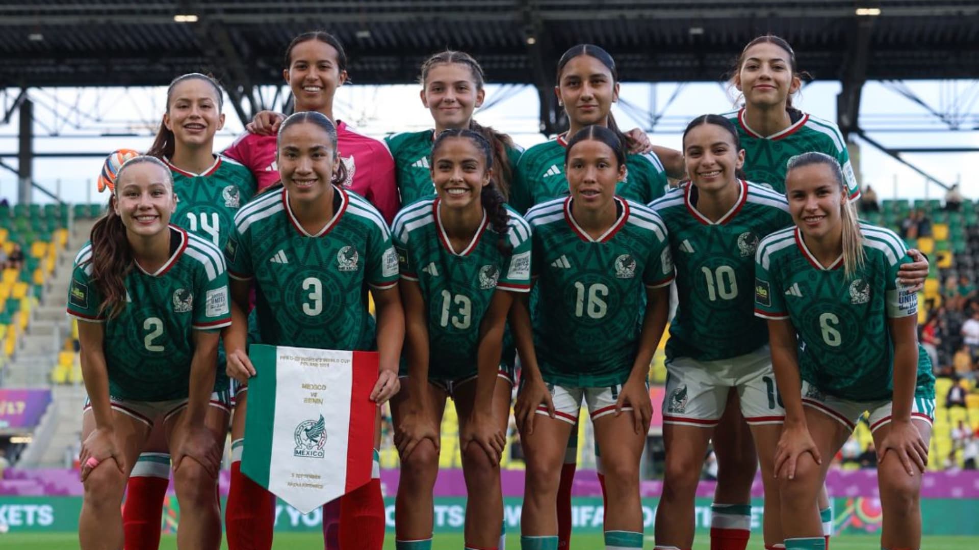 Jugadoras de la selección mexicana femenil sub-20