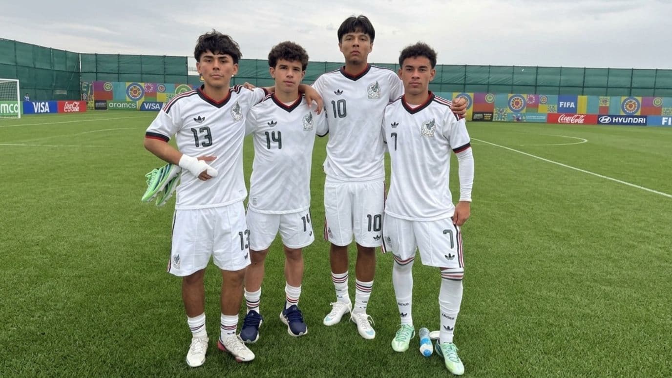 La Selección Mexicana que participa en el Mundial Sub-15 recibió la visita de Gianni Infantino, presidente de la FIFA.