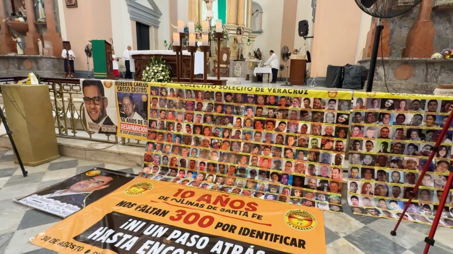 Realizan misa por el Día Internacional de las Víctimas de Desapariciones Forzadas en la catedral de Veracruz
