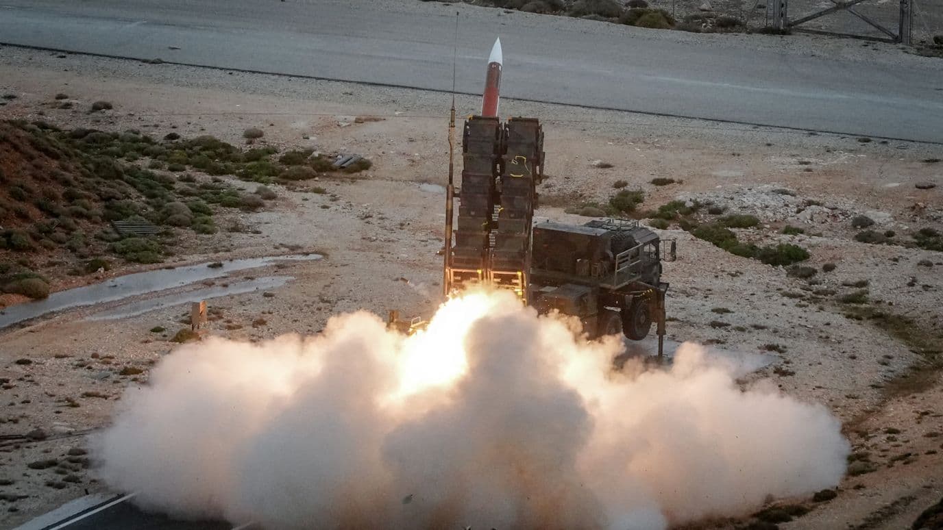 Ejercicio militar de un sistema Patriot en Creta, Grecia