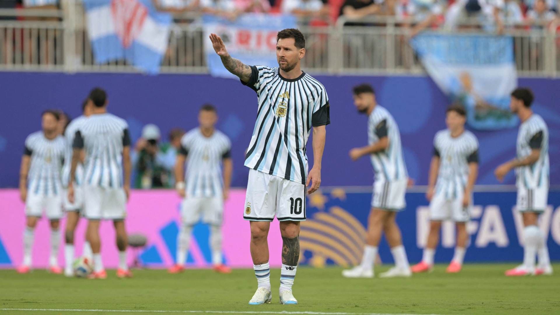 El delantero argentino Lionel Messi,