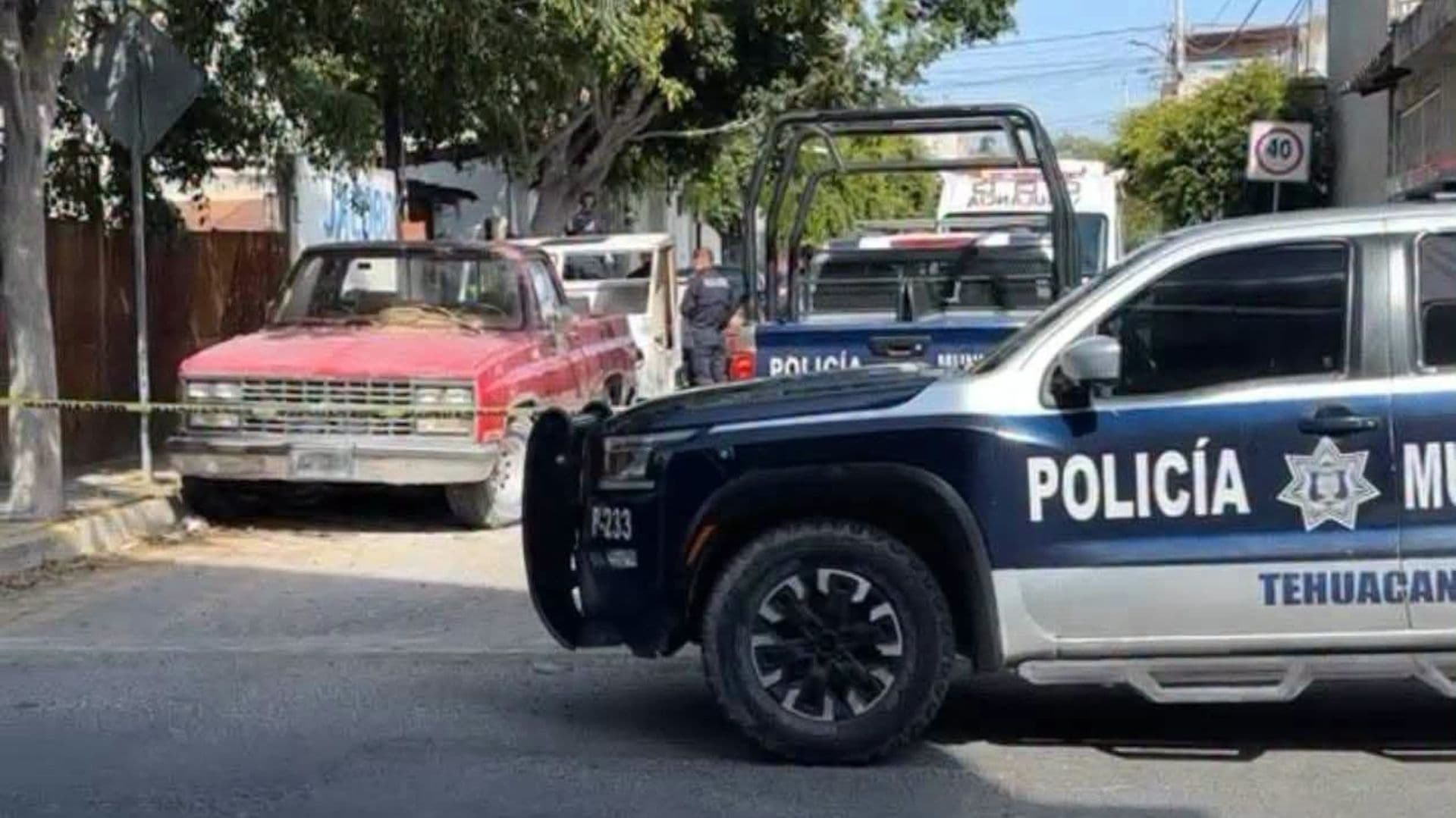 Hombre muerto en calles de Tehuacán, Puebla.