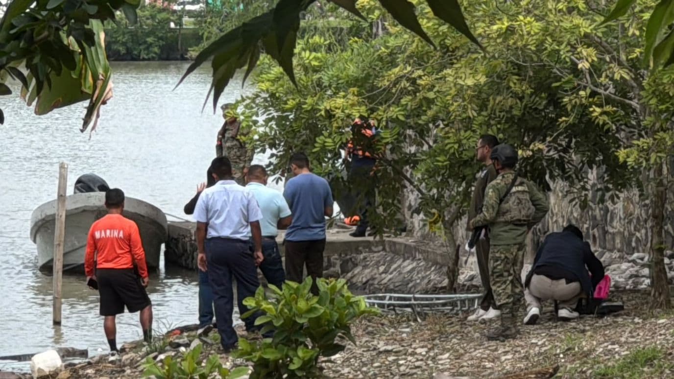 Hallan sin vida a joven desaparecido en el río Tuxpan.