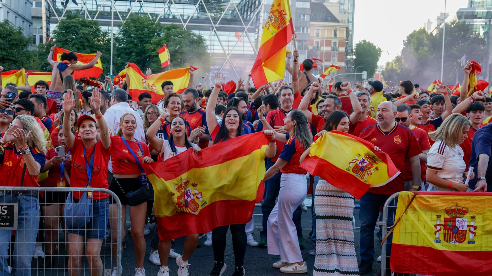 Aficionados de la selección española