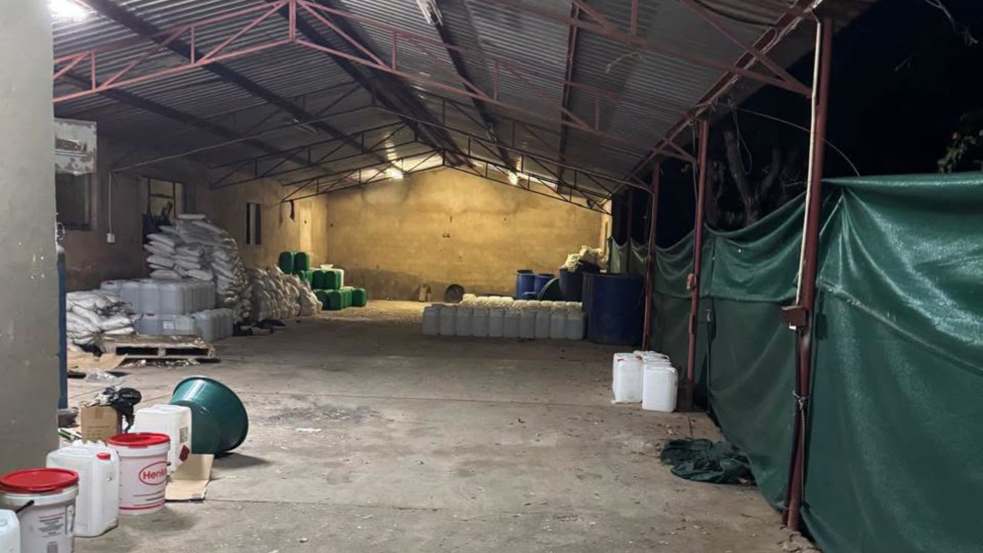 Un predio usado para producir drogas en Sudáfrica