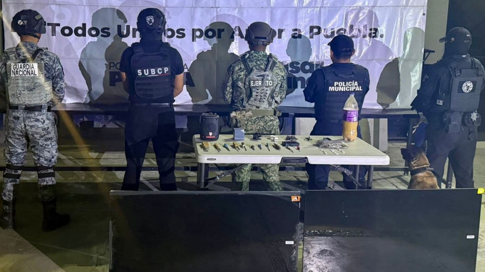 Objetos Punzocortantes Dosis Droga Marihuana Cristal Operativo Penal Cereso Tehuacán Puebla