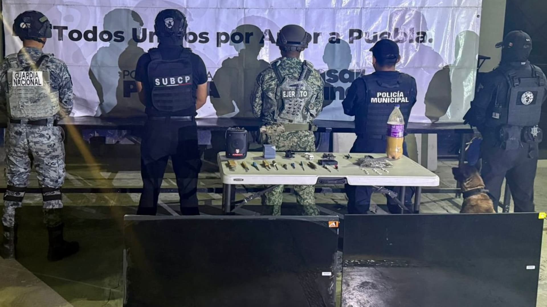 Objetos Punzocortantes Dosis Droga Marihuana Cristal Operativo Penal Cereso Tehuacán Puebla