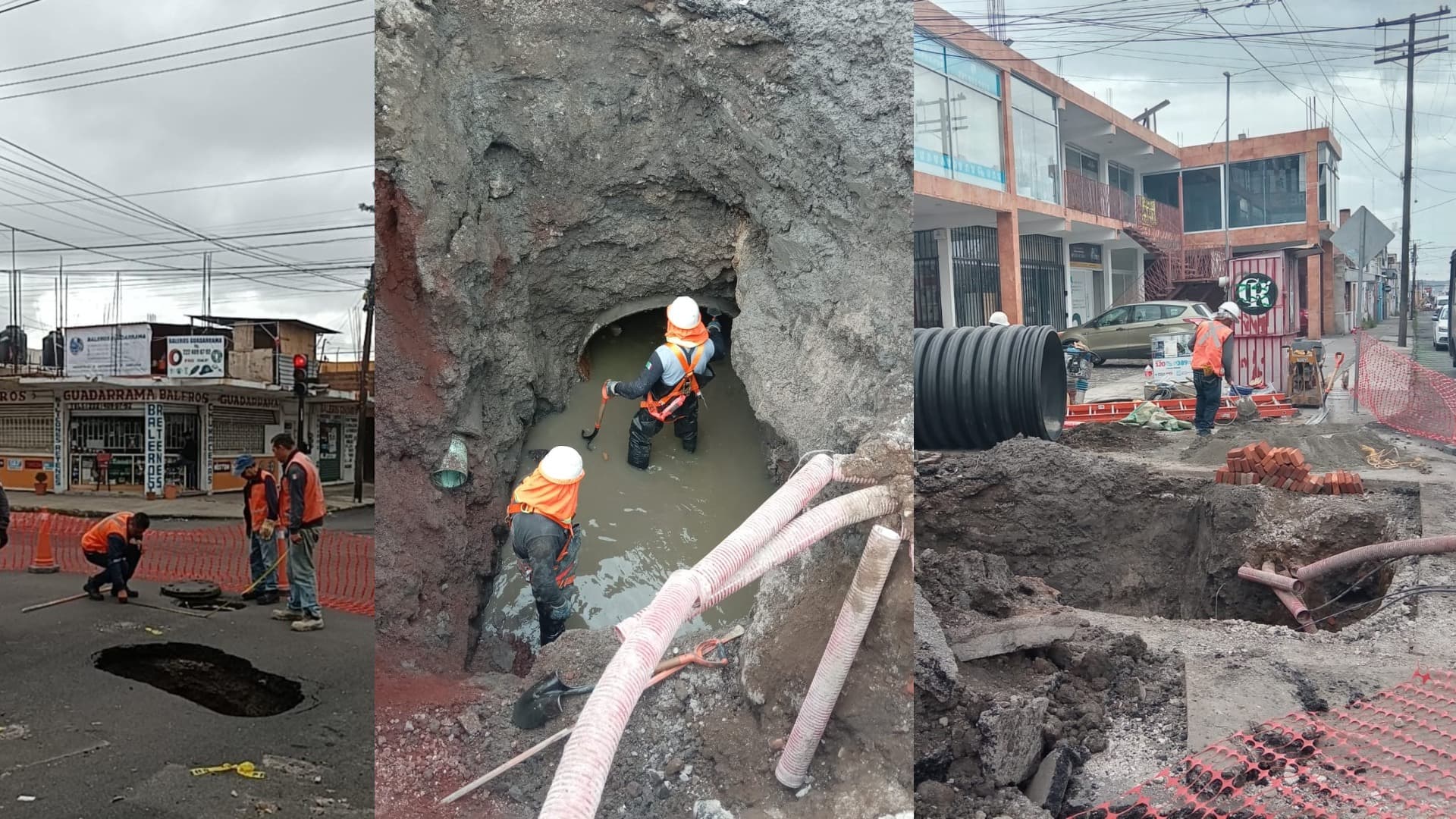 Las obras están señalizadas para evitar accidentes.