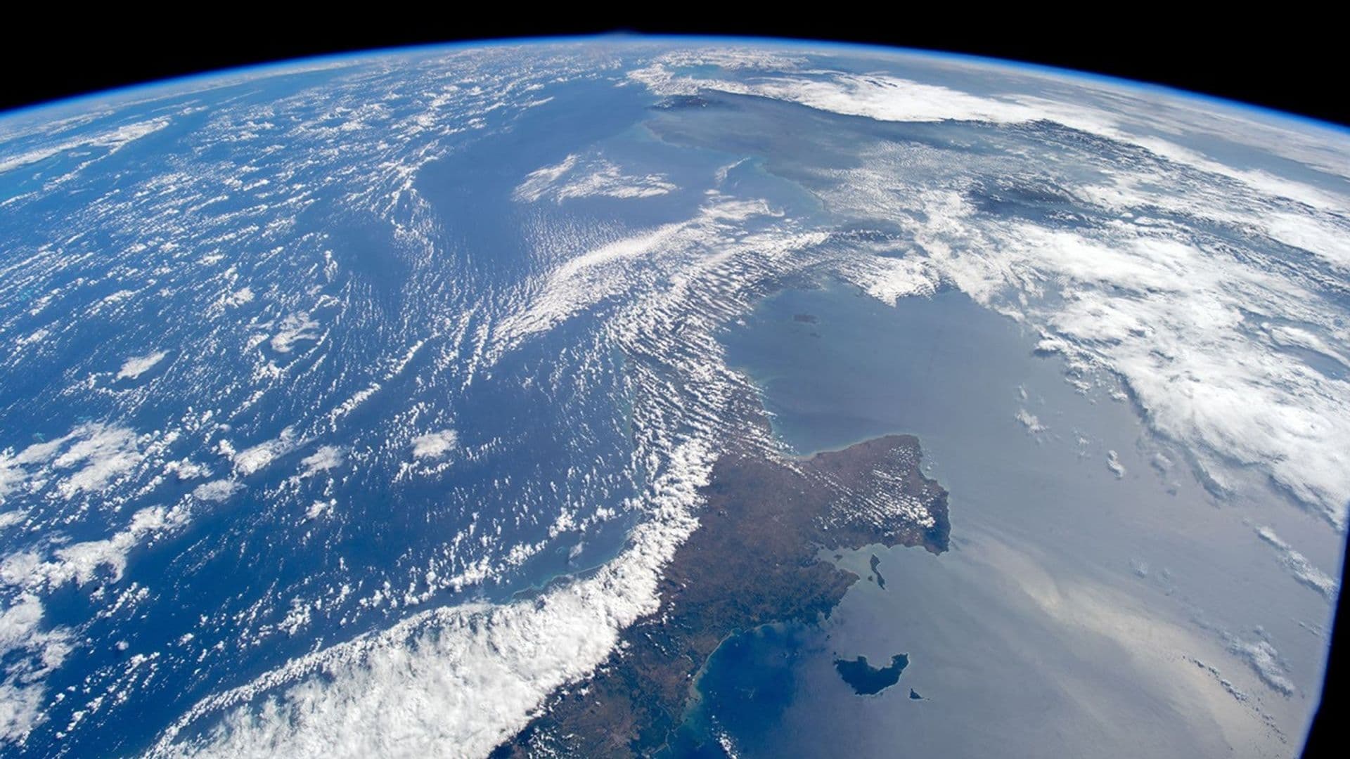 Panorama desde el espacio del Océano Pacífico. Foto: Nasa