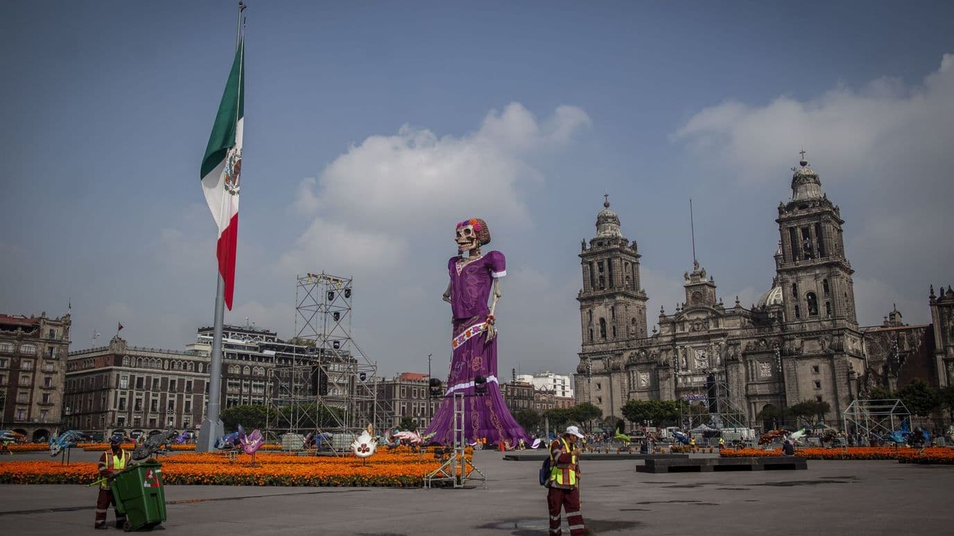 Así luce el Zócalo CDMX por Día de Muertos 2026