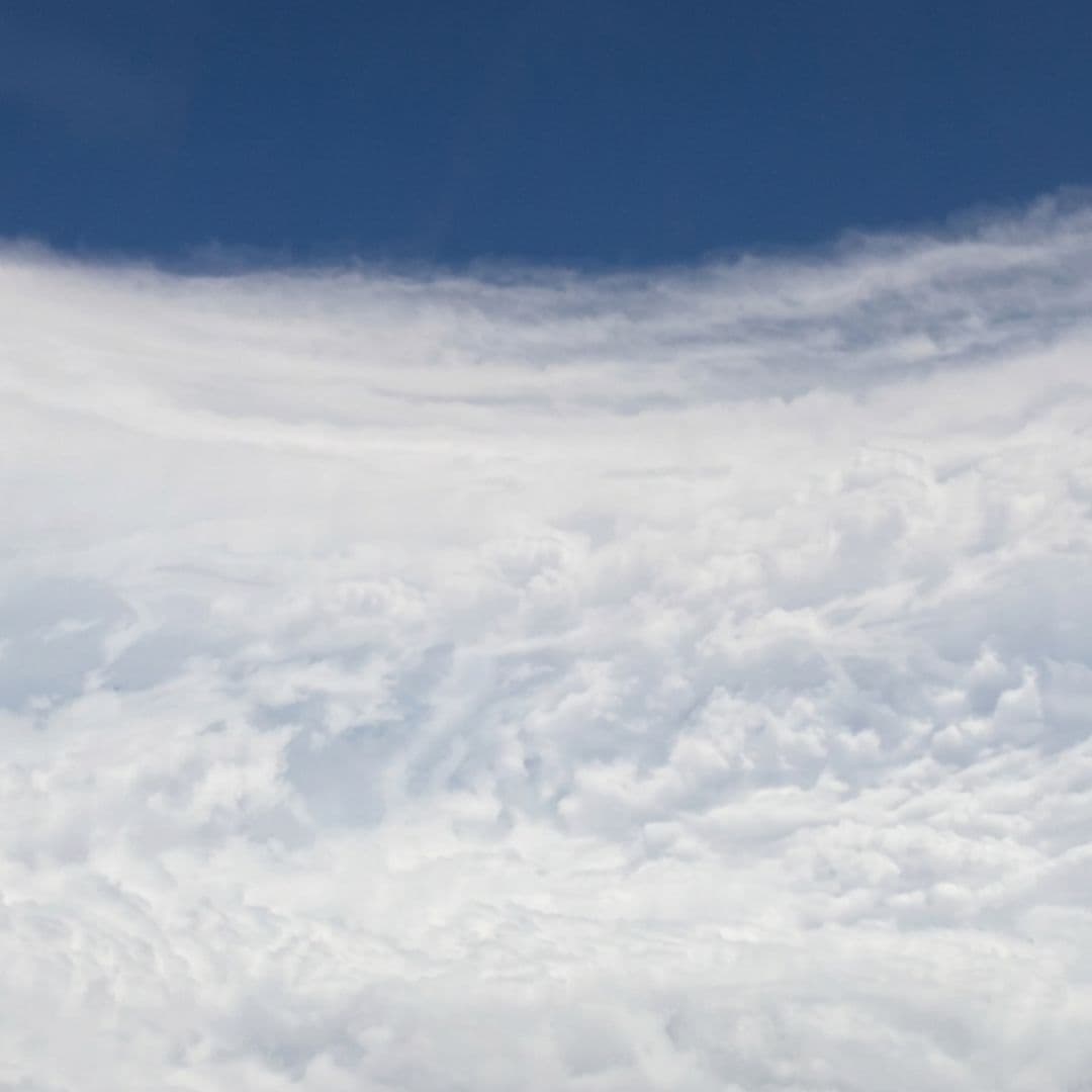 Ojo del huracán Polo Foto: NOAA