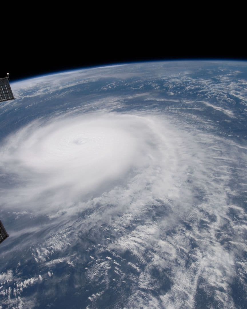 Huracán Héctor captado por la NASA en 2018