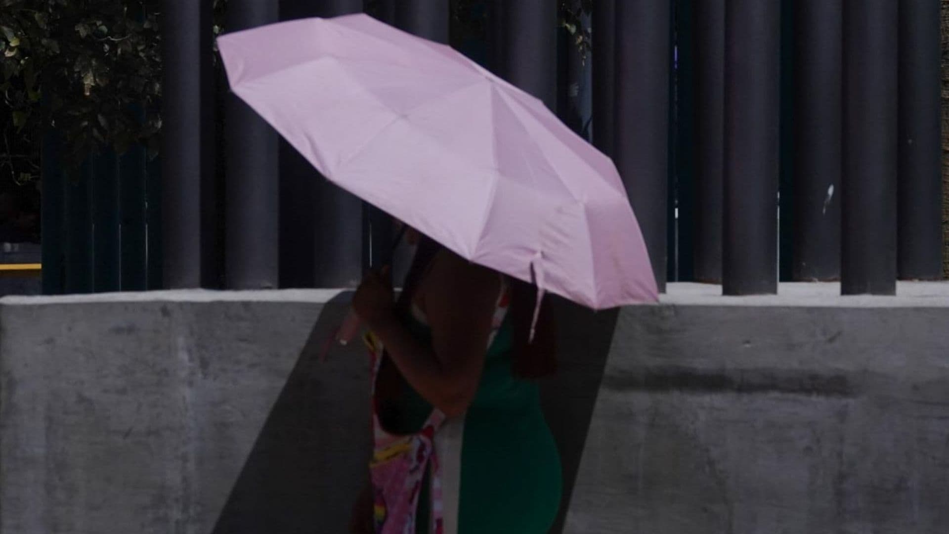Personas se cubren por altas temperaturas causadas por la ola de calor en México