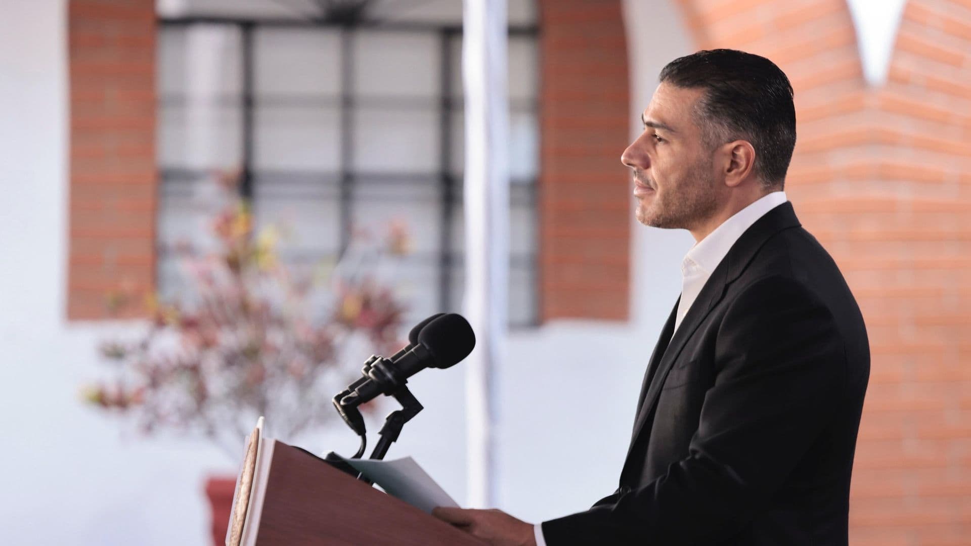 Omar García Harfuch en la conferencia mañanera del 24 de julio 2026
