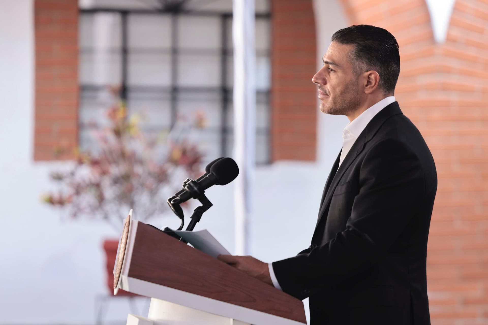 Omar García Harfuch en la conferencia mañanera del 24 de julio 2026