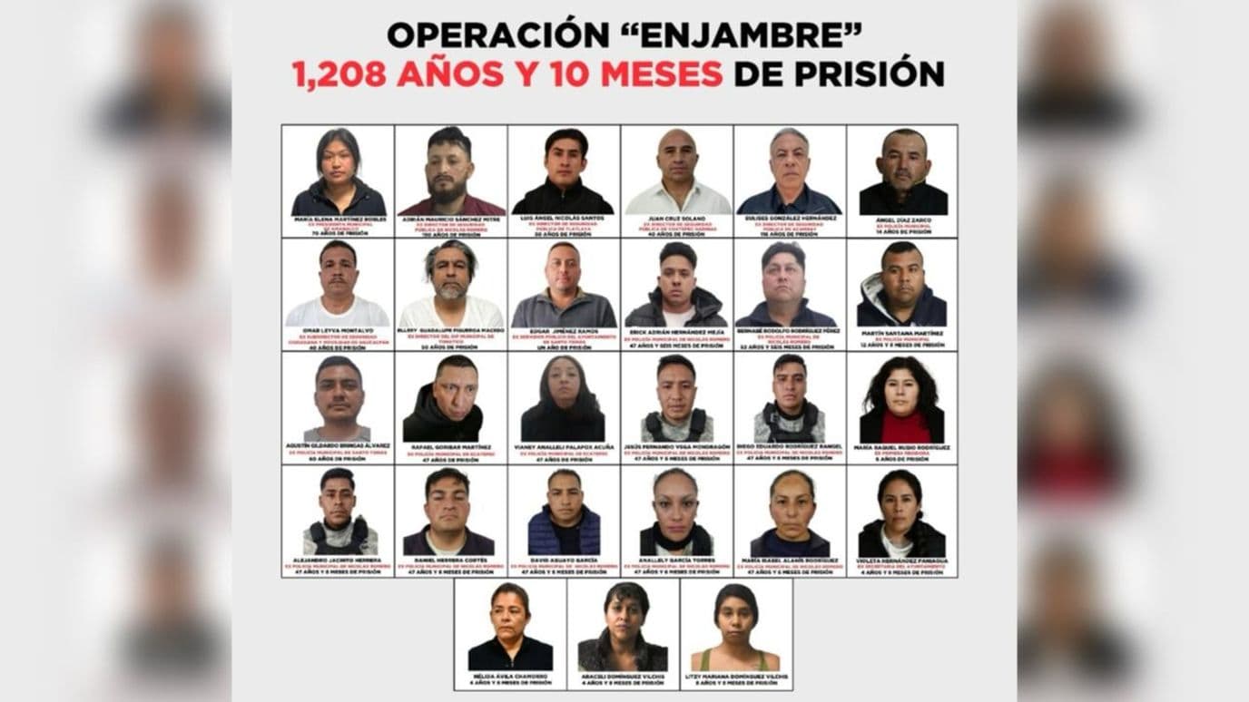 Exfuncionarios sentenciados en Edomex