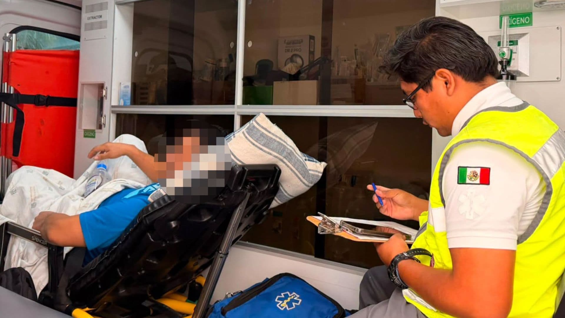 Paciente repatriado desde Estados Unidos hasta Puebla.