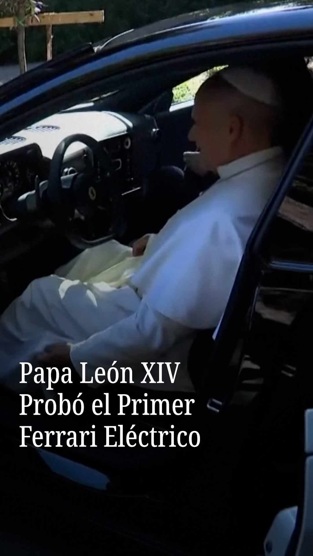 Papa León XIV Probó el Primer Ferrari Eléctrico