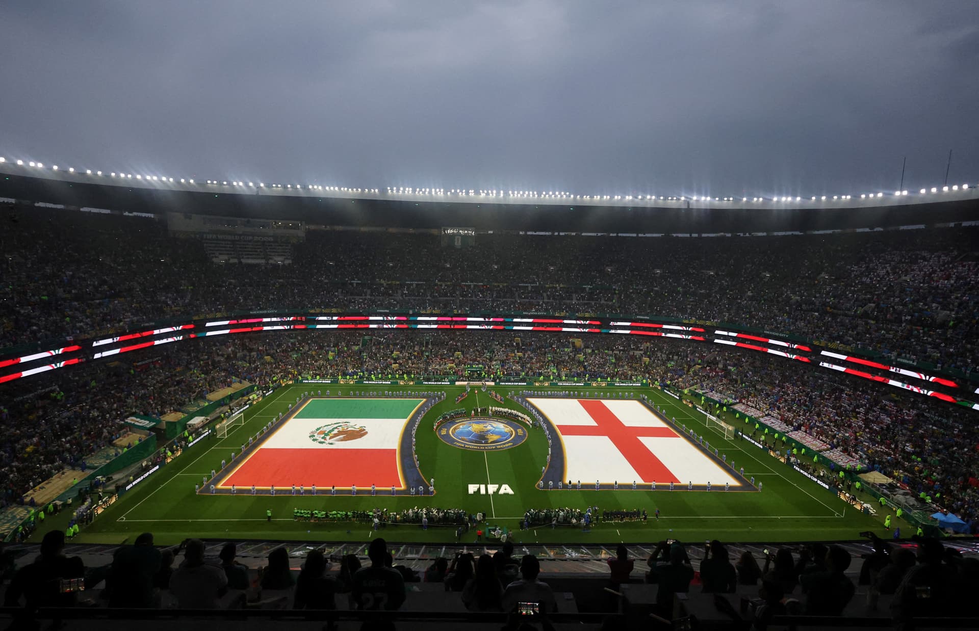 Partido México vs Inglaterra en estadio sede CDMX