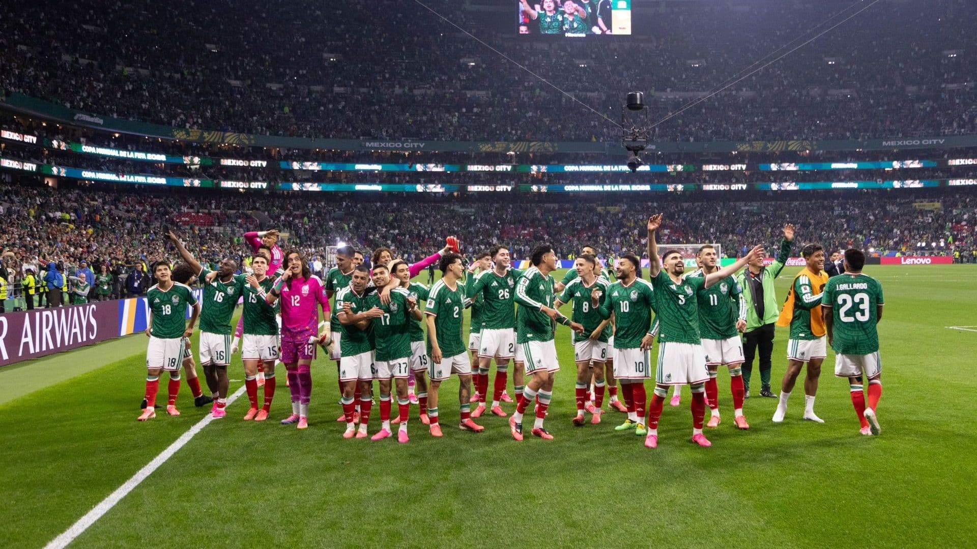 Partido México vs Ecuador en estadio sede CDMX