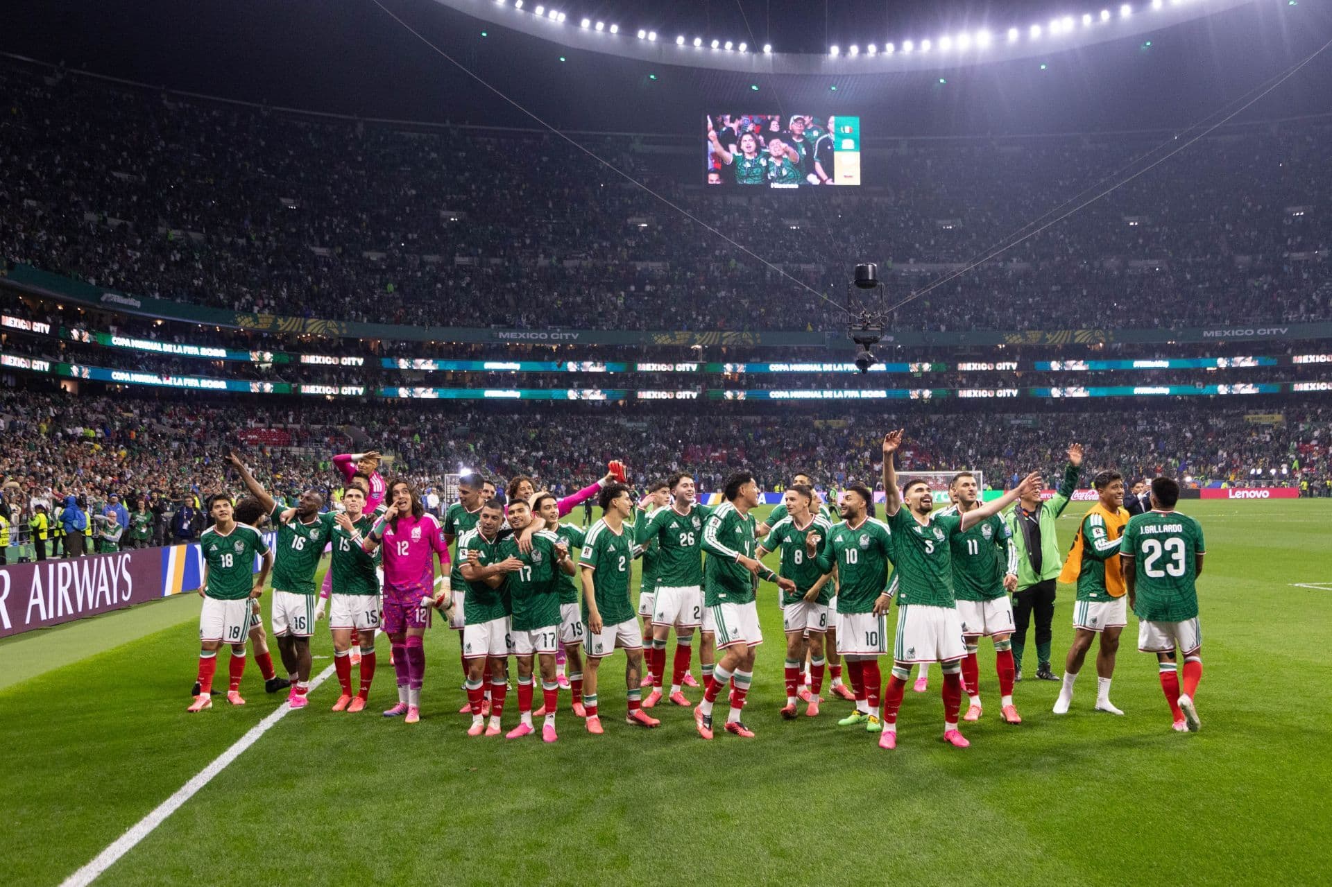Partido México vs Ecuador en estadio sede CDMX