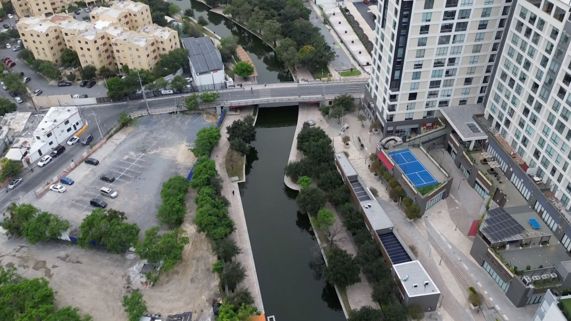 Toma de dron del Paseo Santa Lucía